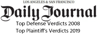 daily journal, top defence verdicts 2018, top plantiff's verdicts 2019